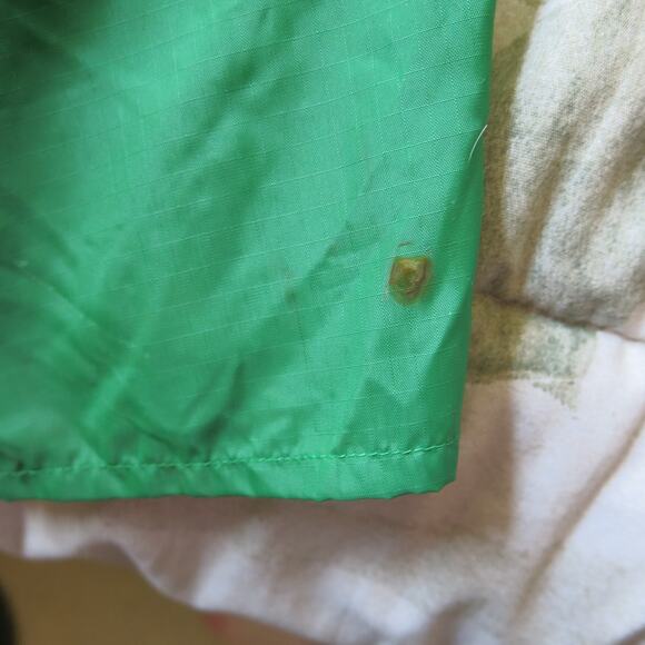 VINTAGE 1970's Steven Barry Jumpsuit Size M Elastic Waist Pockets Nylon Green - Picture 8 of 14